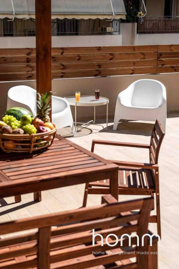 Nemeseos 1St Floor Homm Apartment With Roof Garden And Wading Pool Афины Экстерьер фото